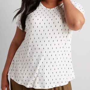 Lane Bryant Dolman Sleeve Swing Tee 26/28